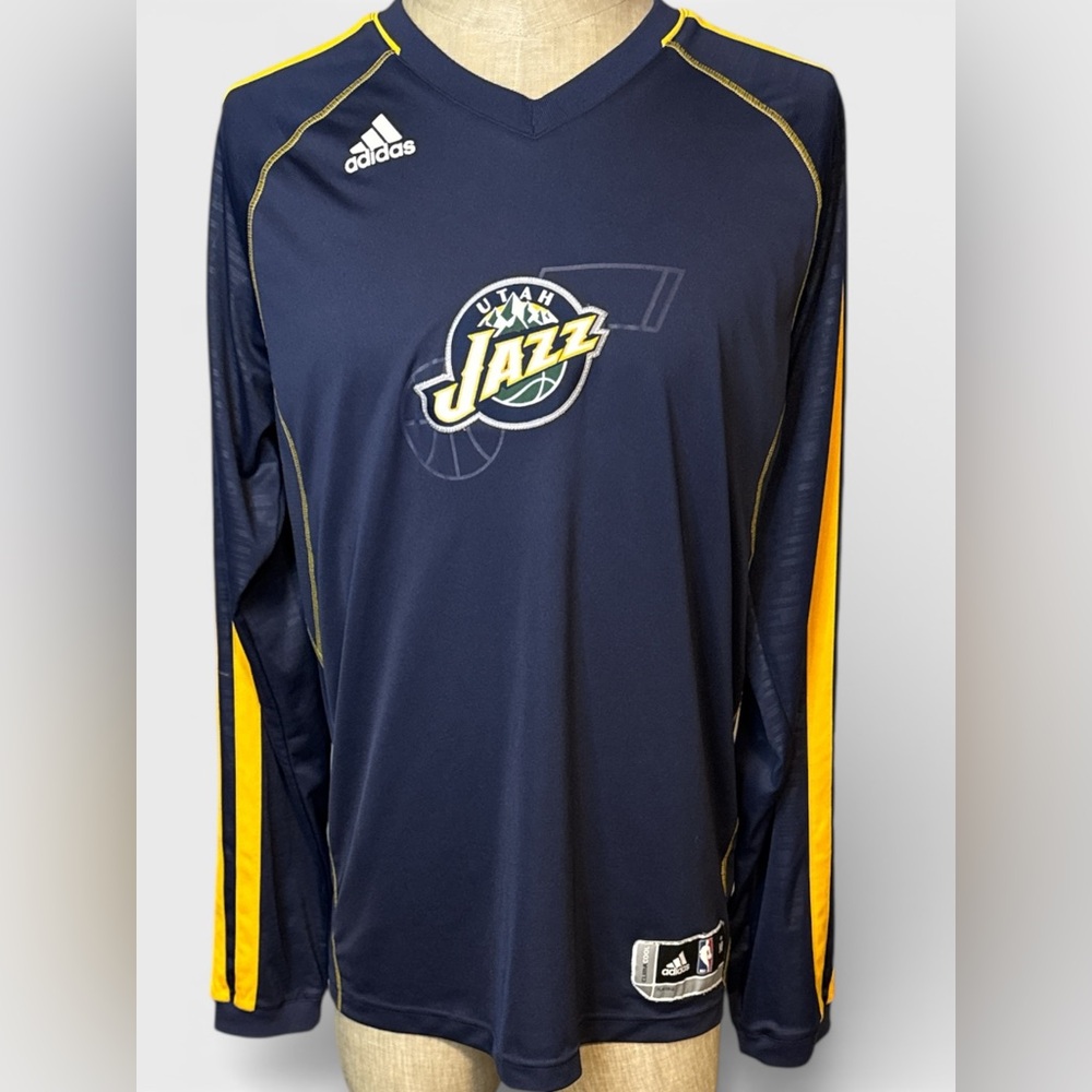 Adidas Utah Jazz NBA Long Sleeve Shooting Shirt Men’s M